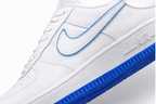 AF1 WHITE WITH BLUE SOLE
