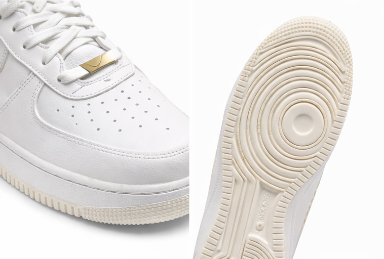AF1 LOW WHITE METALIC GOLD