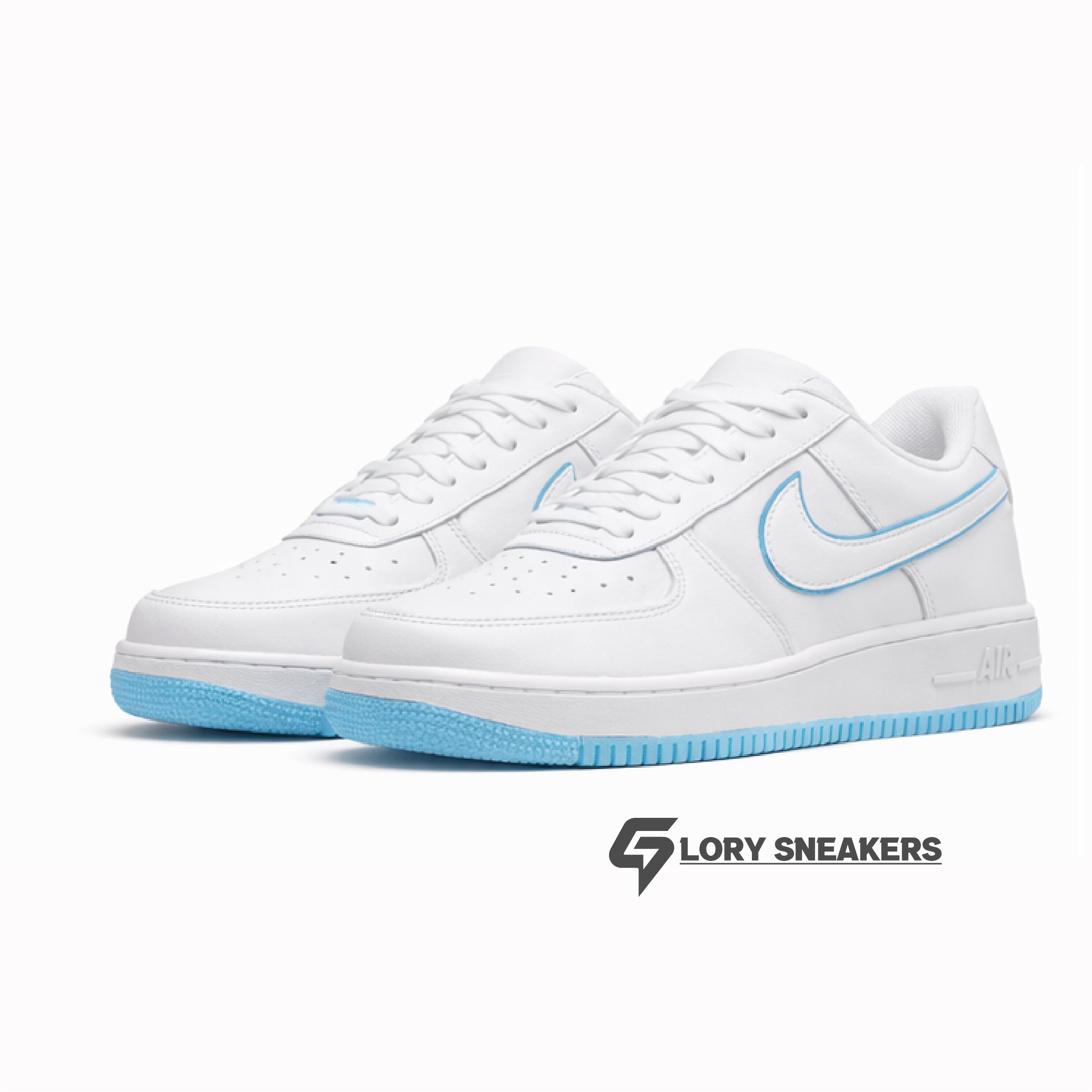 AF1 LOW WHITE- UNIVERSITY BLUE