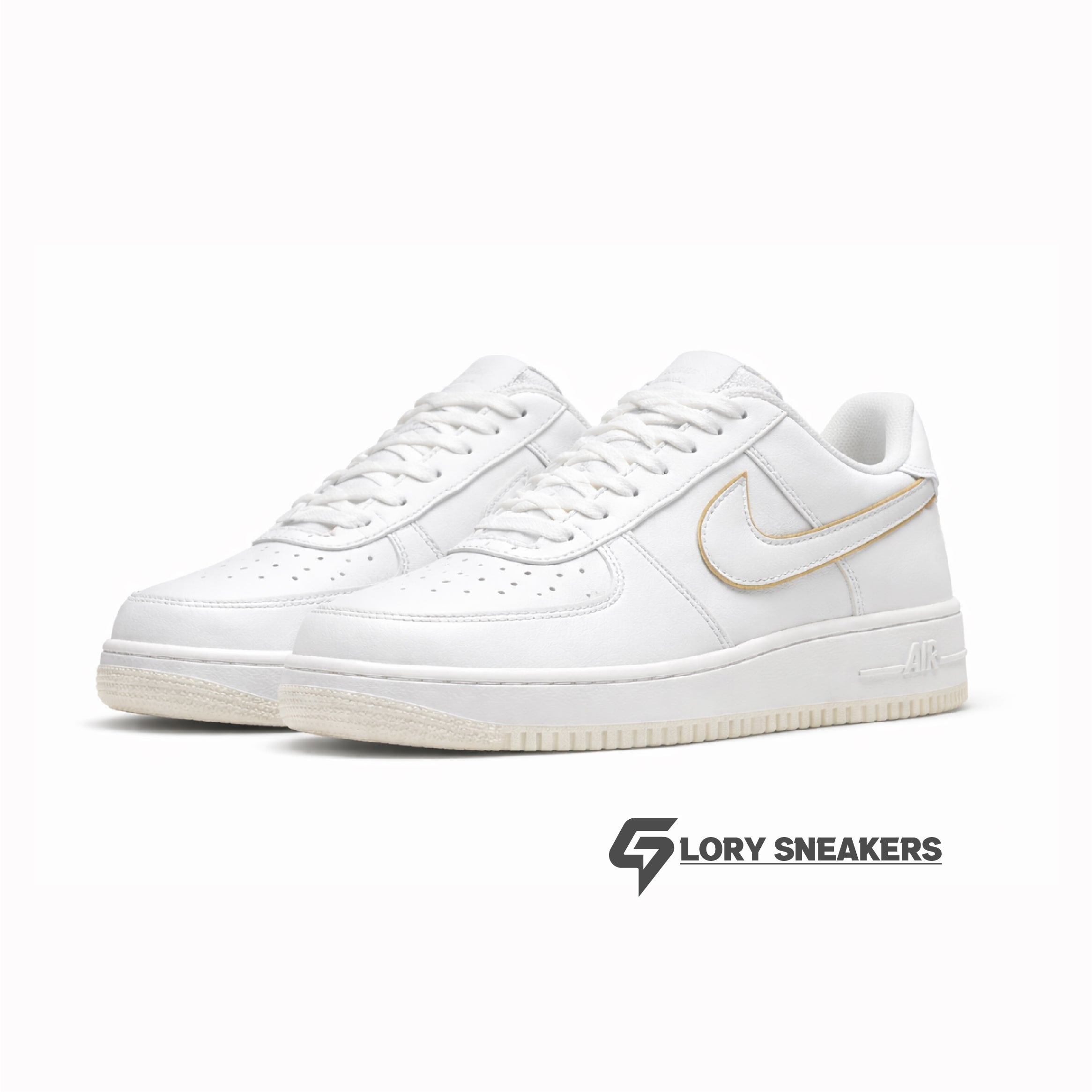 AF1 LOW WHITE METALIC GOLD